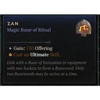 S6⭐‍ Rune: Zan - Fast delivery