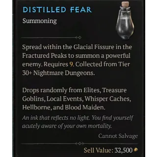 S5 / x90 Distilled fear ( x10 sets )