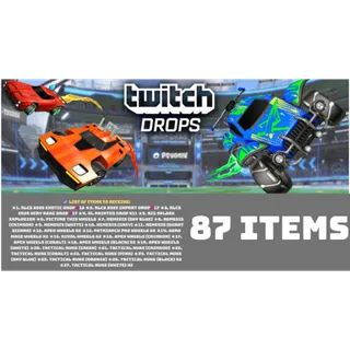 TWITCH DROPS ⭐ 87 items  ⭐ RLCS 2025 Rocket league