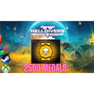HELLDIVERS 2 ⭐  2500 medals + 3000 Samples