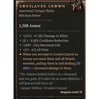 Season 12 / 2 GA Godslayer Crown