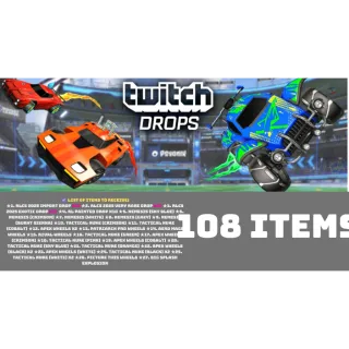 TWITCH DROPS ⭐ 108 items  ⭐ RLCS 2025 Rocket league