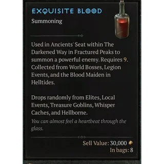 🩸S4/  x180 Exquisite Blood Lord Zir