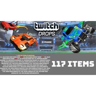 TWITCH DROPS ⭐ 117 items  ⭐ RLCS 2025 Rocket league