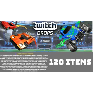 TWITCH DROPS ⭐ 120 items  ⭐ RLCS 2025 Rocket league