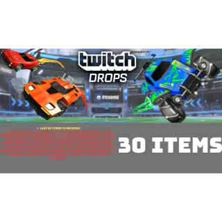 TWITCH DROPS ⭐ 30 items  ⭐ RLCS 2025 Rocket league