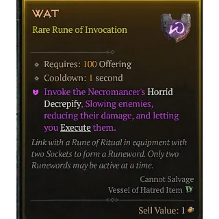 S6 ⭐‍Rune: Wat 