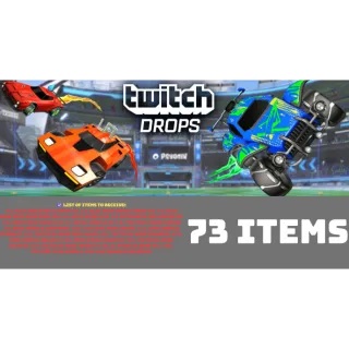 TWITCH DROPS ⭐ 74 items  ⭐ RLCS 2025 Rocket league