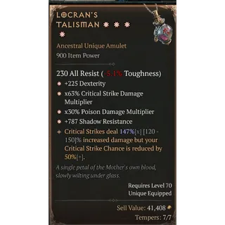 S14 4 GA Locran's Talisman 