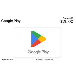 $25.00 USD Google Play