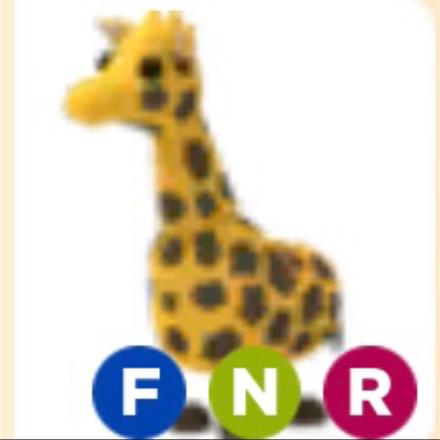 Pet Neon Fly Ride Giraffe Adopt Me Roblox In Game Items Gameflip