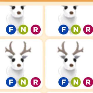 Pet Neon Fly Ride Arctic Reindeer Adopt Me Roblox In Game Items Gameflip