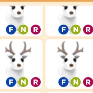 Pet Neon Fly Ride Arctic Reindeer Adopt Me Roblox In Game Items Gameflip - roblox reindeer