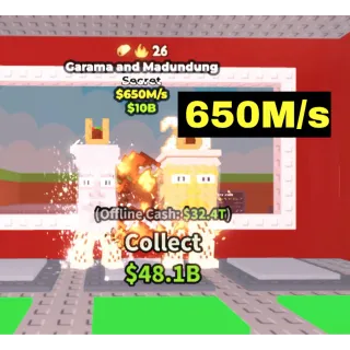 Garama and Madundung 650M/s