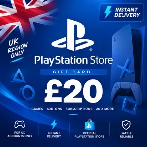 £20 UK PlayStation Store Gift Card | PSN UK | Instant Delivery