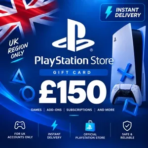 £150 UK PlayStation Store Gift Card | PSN UK | Instant Delivery