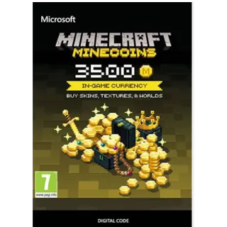 3500 Minecraft Minecoins for Xbox