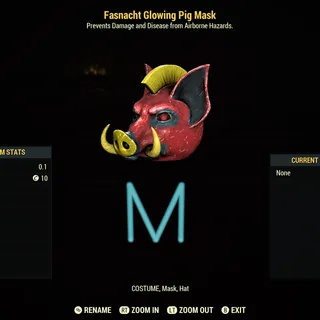 Glowing Pig Mask