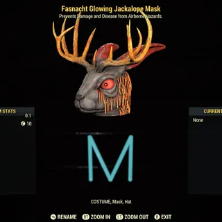 Glowing Jackalope Mask