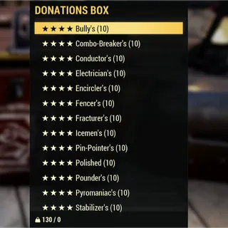 Four Star Weapon Mod 130