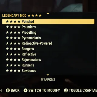 ANY Four Star Mods x5