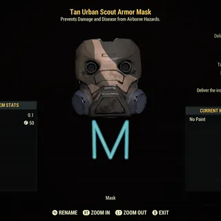Tan Urban Scout Armor Mask