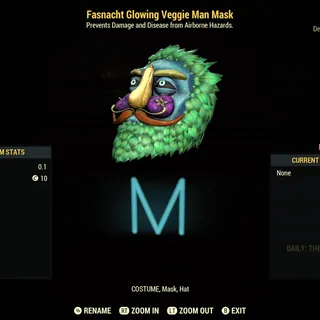 Glowing Veggie Man Mask