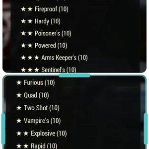 Armor/Weapon Mods x260