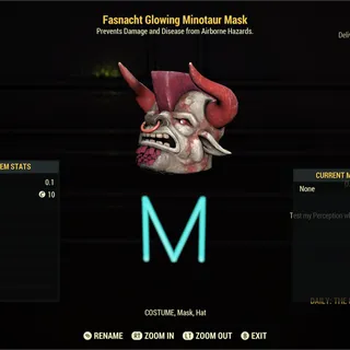 Glowing Minotaur Mask