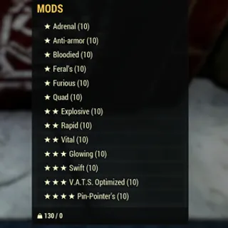 Weapons Mods Bundle x130