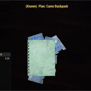 Camo Backpack plan