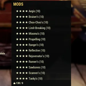 Four Star Armor Mods 130