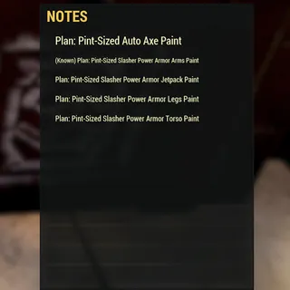 All Pint Sized PA Paints Plans + Autoaxe Paint Plan 