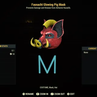 Glowing Pig Mask