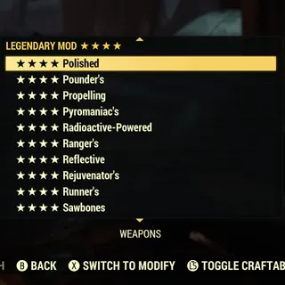 ANY Four Star Mods x10