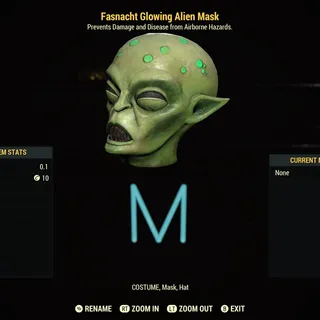 Glowing Alien Mask
