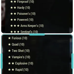 Armor/Weapon Mods x260