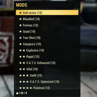 Weapons Mods Bundle x130