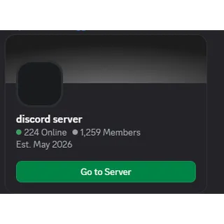 Discord server 1,25k members