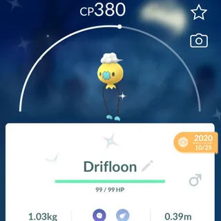 Pokémon GO - Shiny Drifbloom - 2020 Age