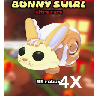 4x Bunny Swirl