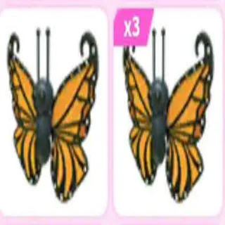 Neon Orange Butterfly