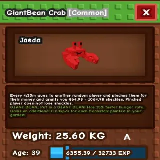 Giantbean Crab 25.60