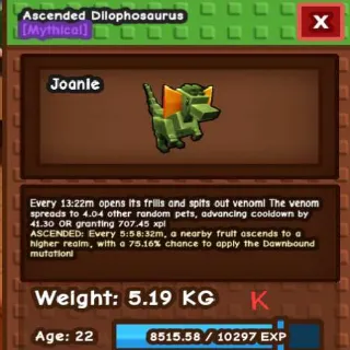 Ascended Dilophosaurus