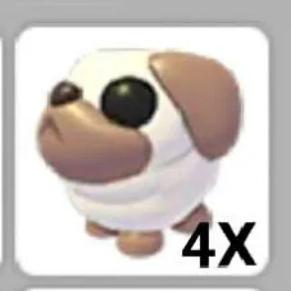 4x Snowball Pug