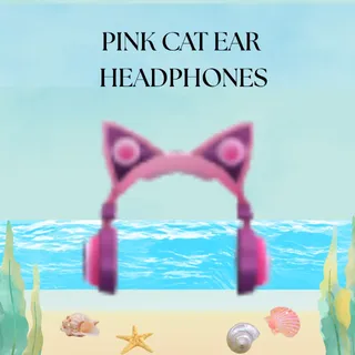 PINK CAT EAR HEADPHONES