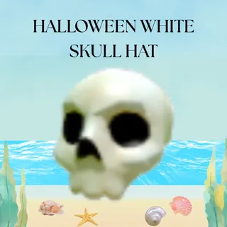 HALLOWEEN WHITE SKULL HAR