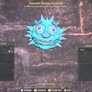 Fasnacht Glowing Sunmask