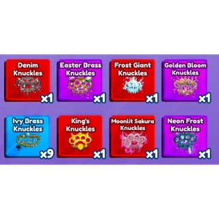 Brass Knuckle Bundle- Roblox Baddies