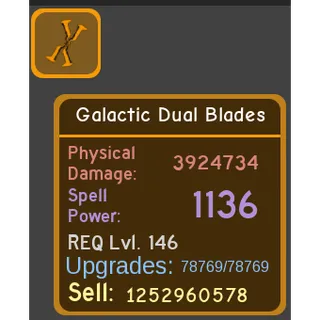 Galatic Dual Blades - REQ 146 - Dungeon Quest Reborn (DQR)